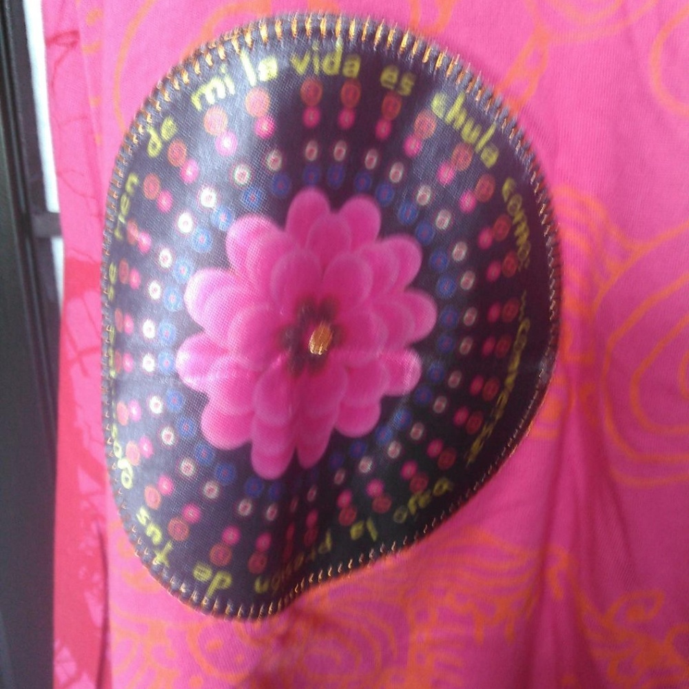Bright knit cotton Desigual skirt, size M